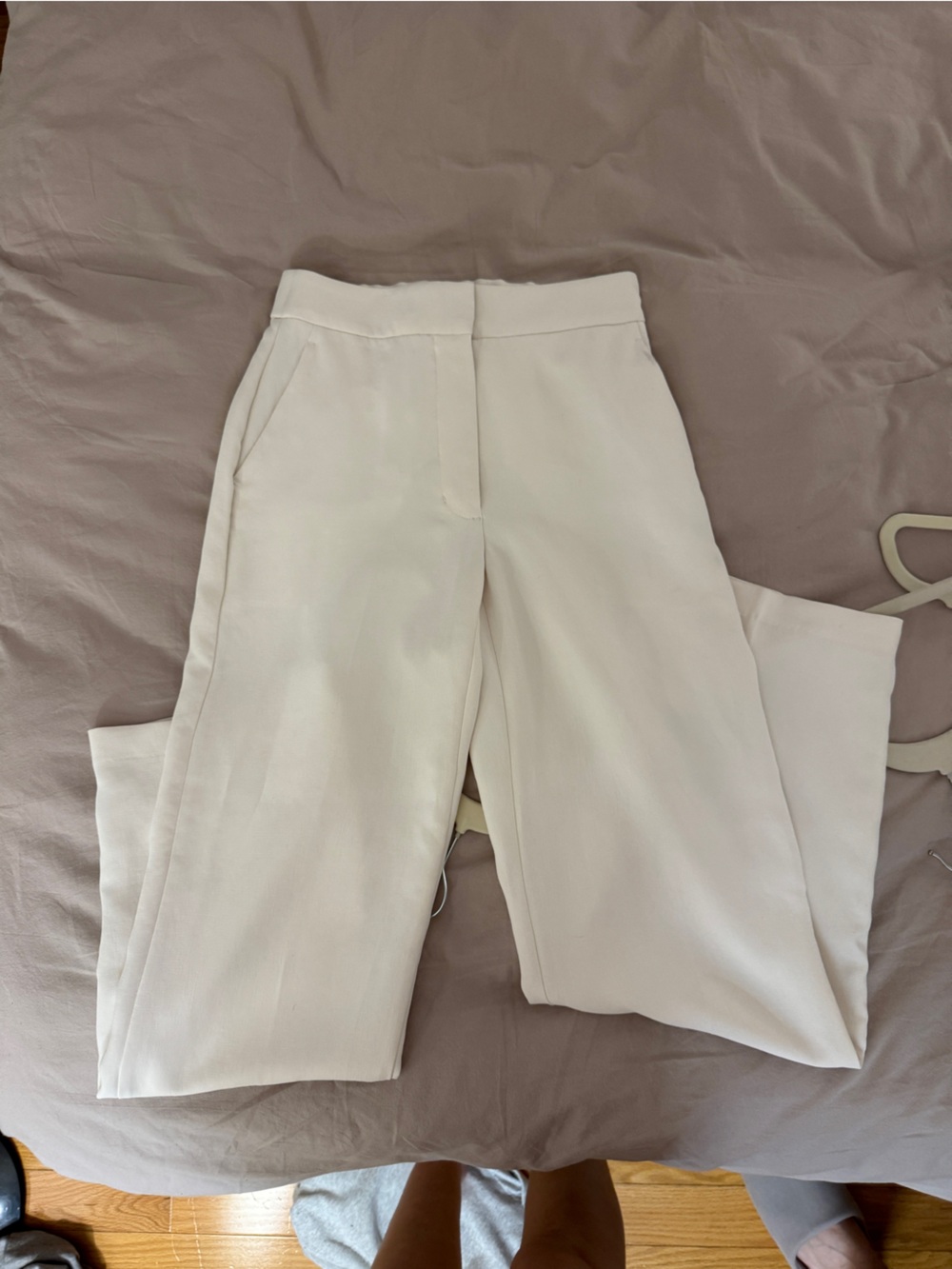 Wilfred Soft Cream Wide-Leg Trousers